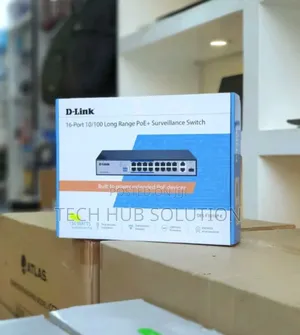 D-Link 16 Port Poe Switch Des-F1016p-E