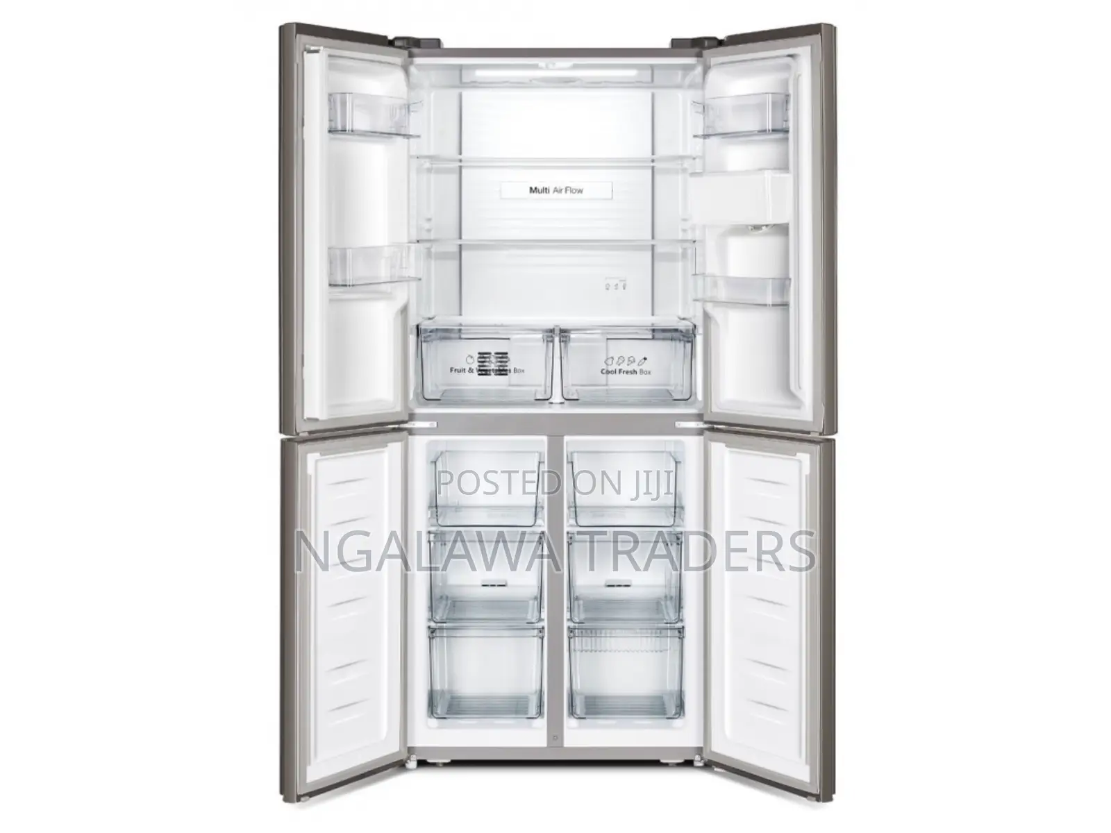 Hisense Refrigerator 398l 4 Cross Door With Water Dispenser