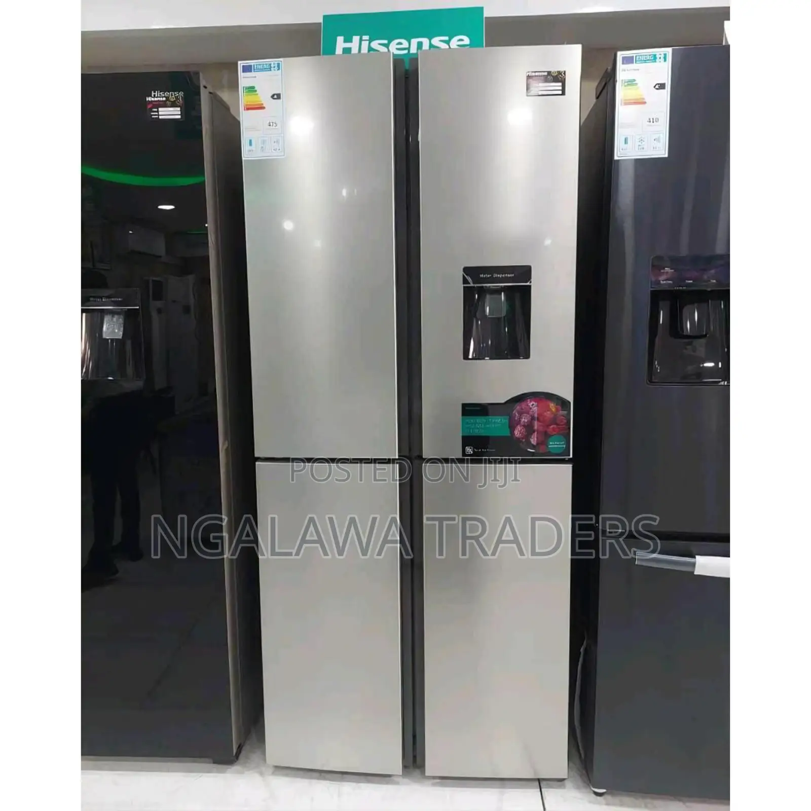 Hisense Refrigerator 398l 4 Cross Door With Water Dispenser