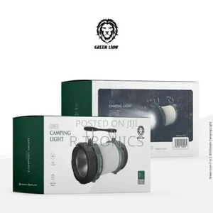 2 in 1 Camping Light 3000mah 500lm - Black/White/Green