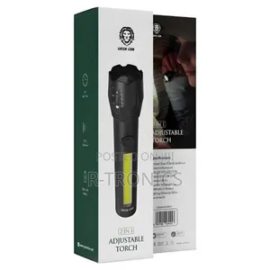 Green Lion 2 In1 Adjustable Torch 3w Led 130lm 1200mah