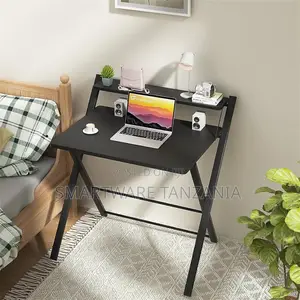 Computer Desk No-assembly, Small Desk For Small Space, Black