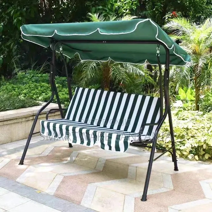 3 Seater Garden Swing Chair, Outdoor Hammock Bench Chair