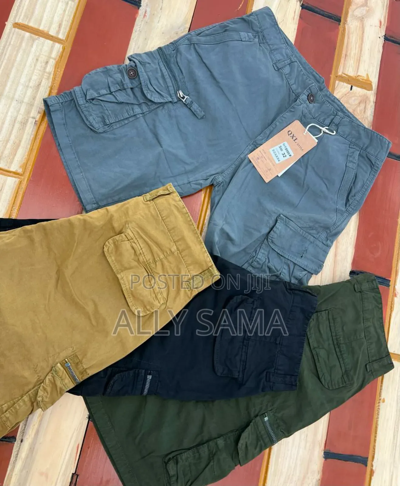 Men's Short Cargo Plain Quality QXL Style