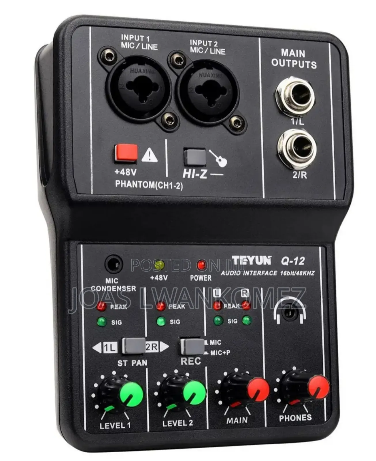 Audio Interface Sound Card(Q12)