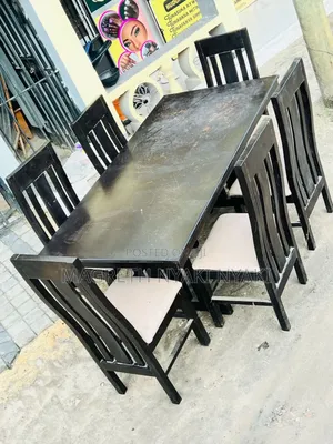 Dinning Table Viti 6 Clean Mbao Ngumu