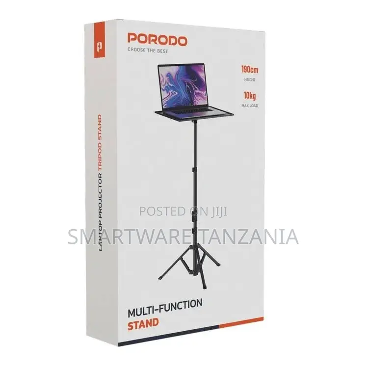 Porodo Stand Projector And Laptop, 360° Tray Rotation