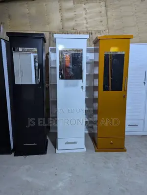 Kabati Mlango Mmoja Lina Kioo Ni Imara Sana Lina Droo Moja