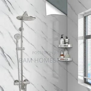 Washroom Self Adhesive Marble Stickers/Wallpaper (10m*60cm)