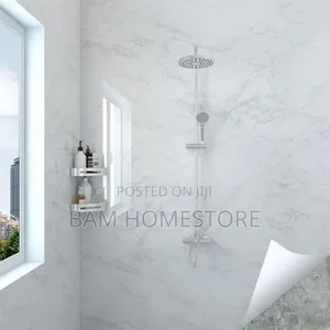 Washroom Self Adhesive Marble Stickers/Wallpaper (10m*60cm)