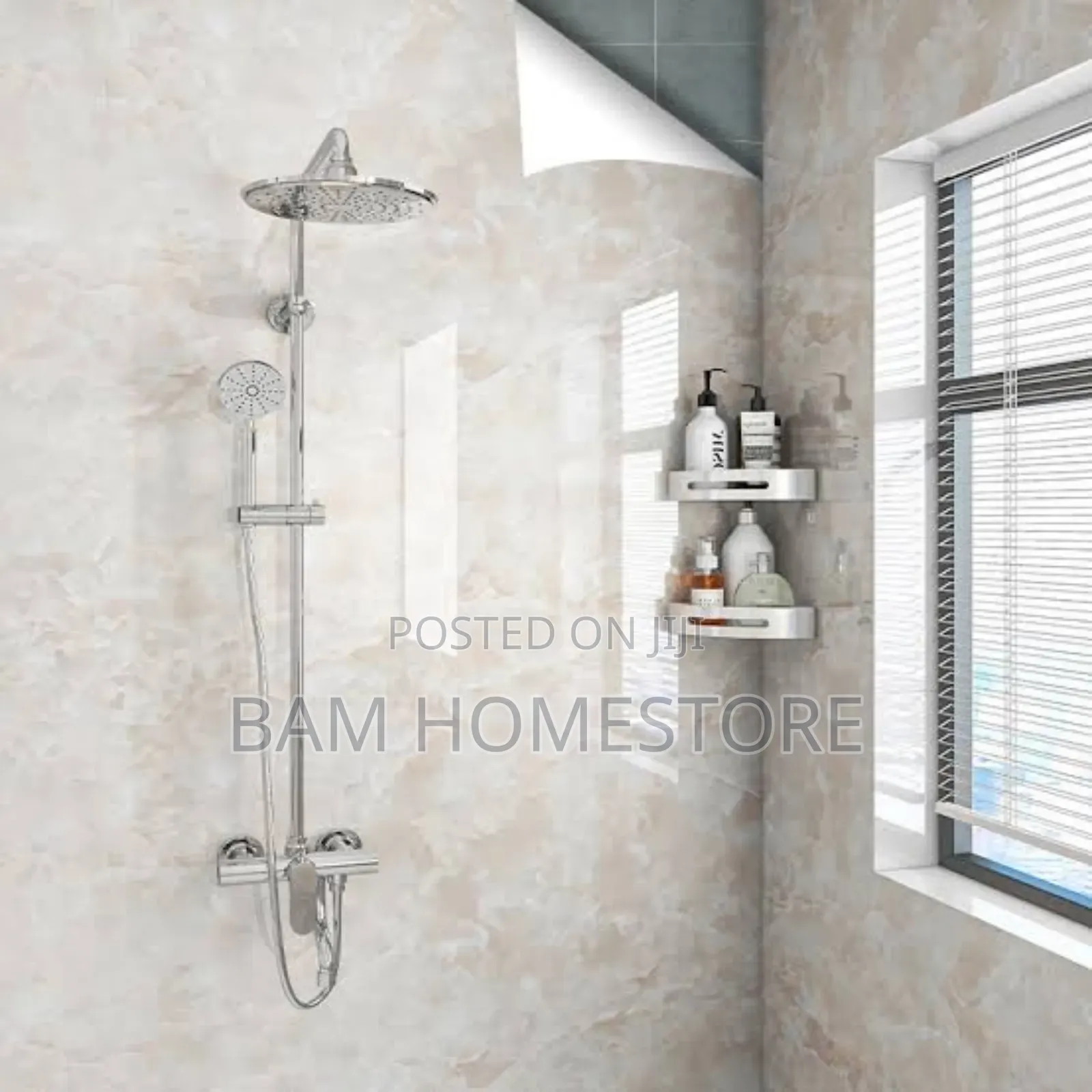 Washroom Self Adhesive Marble Stickers/Wallpaper (10m*60cm)