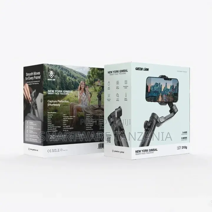 Green Lion Gimbal Smart Face Tracking With 6 Shooting Modes