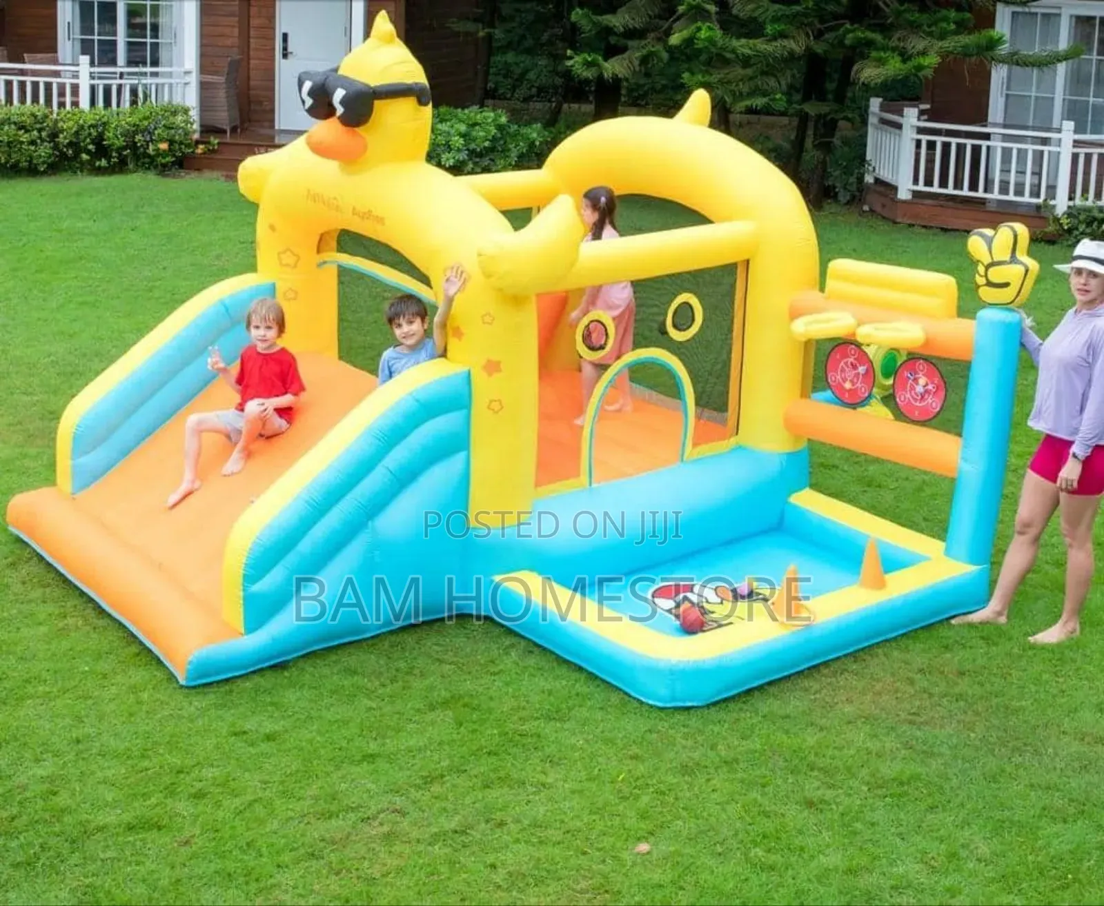 Inflatable Bounce House With Slide