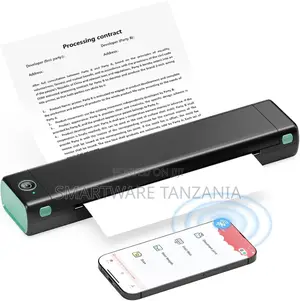 Portable Wireless Printer, Small Bluetooth A4 Mobile Printer