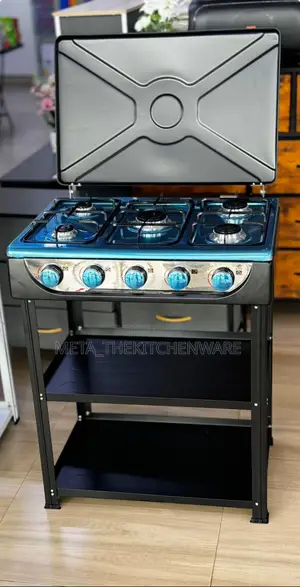 Saachi 5 Gas Burner With Stand Nl-Gas-5259-Bk
