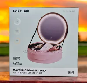 Makeup Bag With Light Up Mirror Cosmetics Case With Mirror