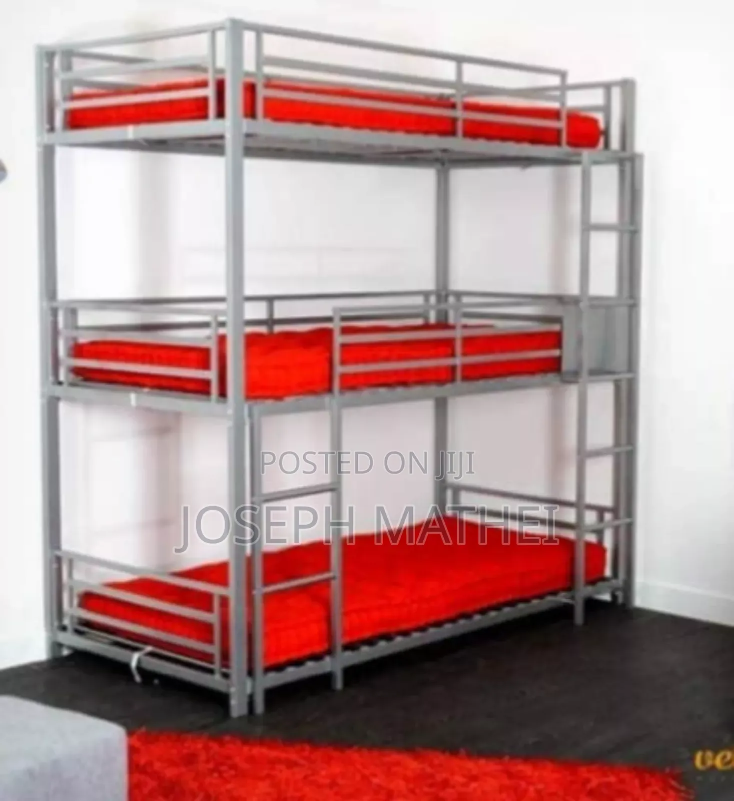 Dable Deka Ya Vitanda Vitatu 4x6 Juu Kati Na Chini