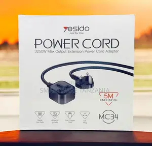 Yesido 5m Uk Plug To Universal Plug Power Extension Cable