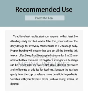 Prostate Tea for Prostate Health