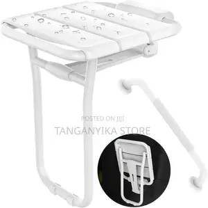 Folwall-Mounted Folding Shower Chair – Stainless Steel