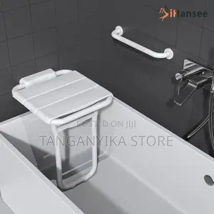 Folwall-Mounted Folding Shower Chair – Stainless Steel