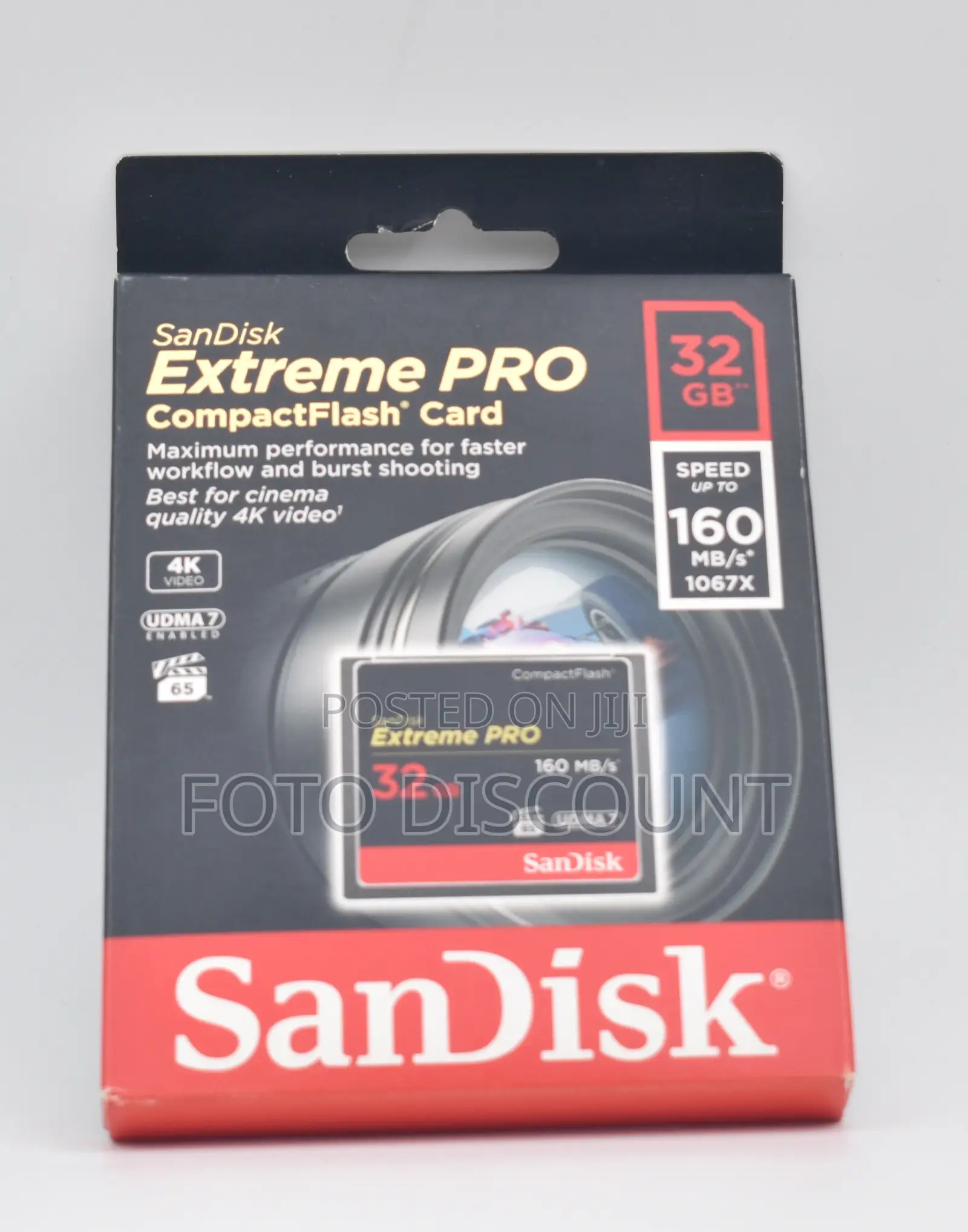 Sandisk 32gb Extreme Pro Compactflash Memory Card (160mb/S)