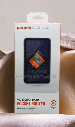 Porodo 4g/Lte High-Speed Pocket Router Up to 10 Devices