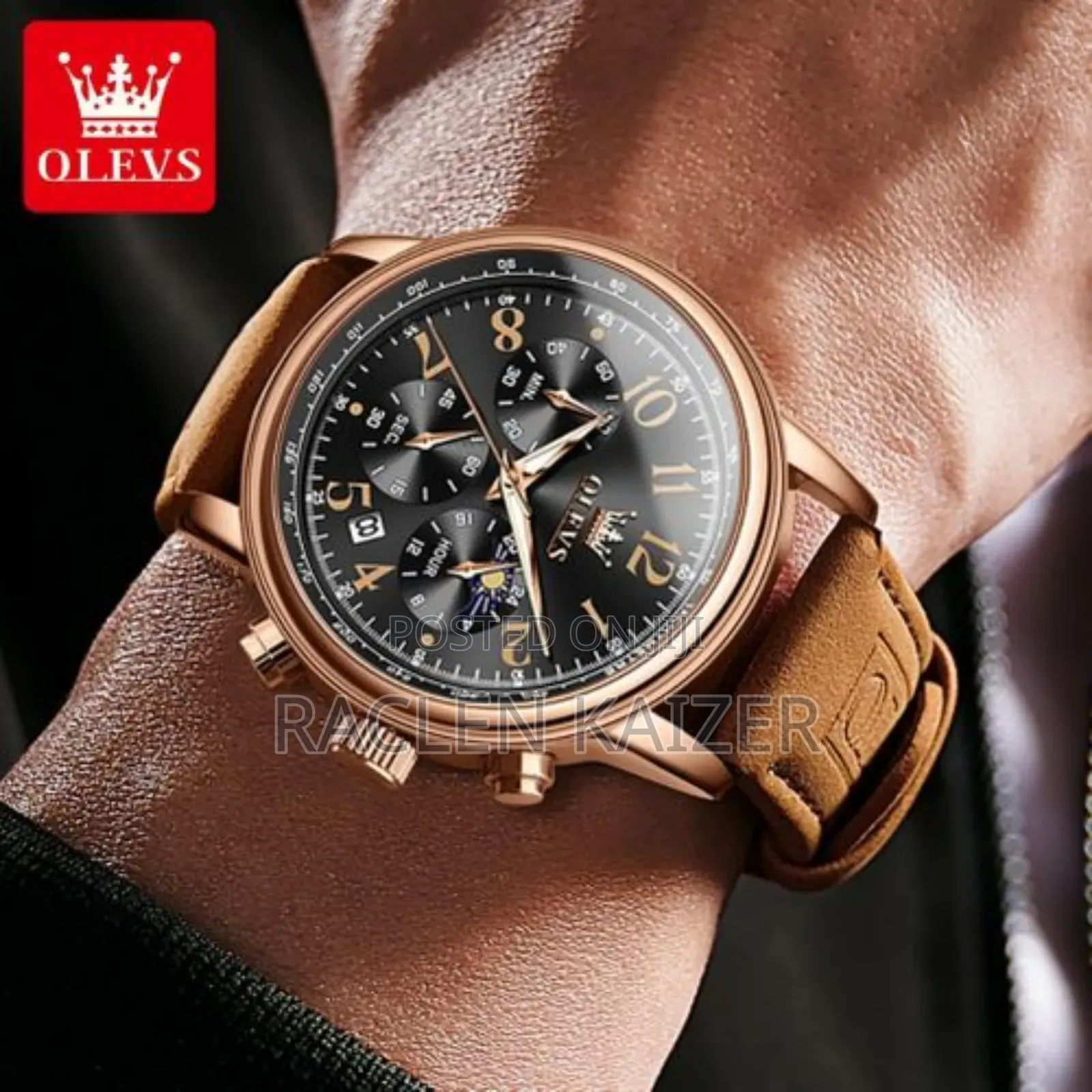 Olevs Original Watch Brown