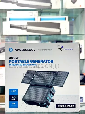 Powerology Portable Solar Power Generator 284wh 300w Qc