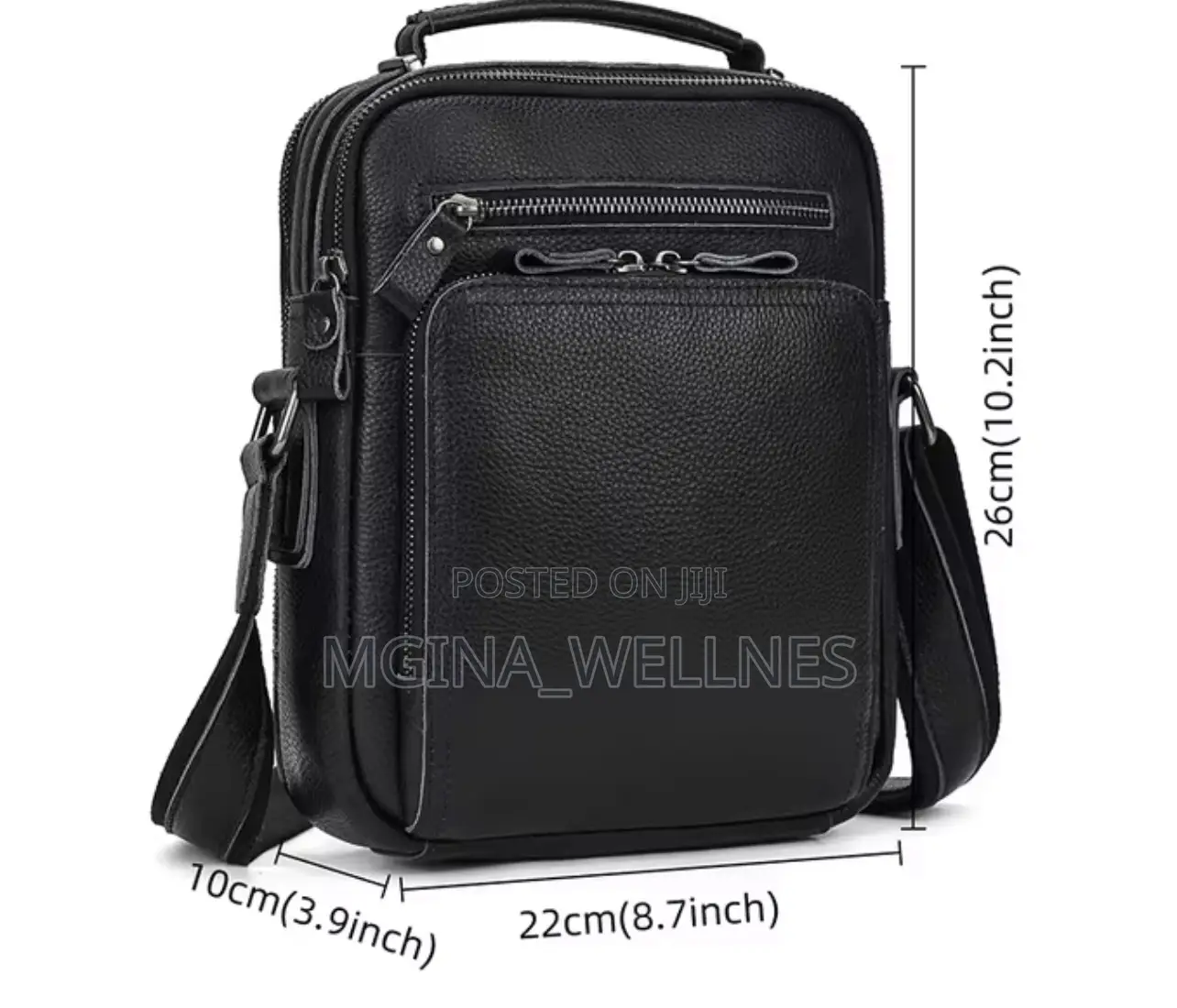 Pure Leather Sling Bag Spacious to Accomodate All Your Stuff