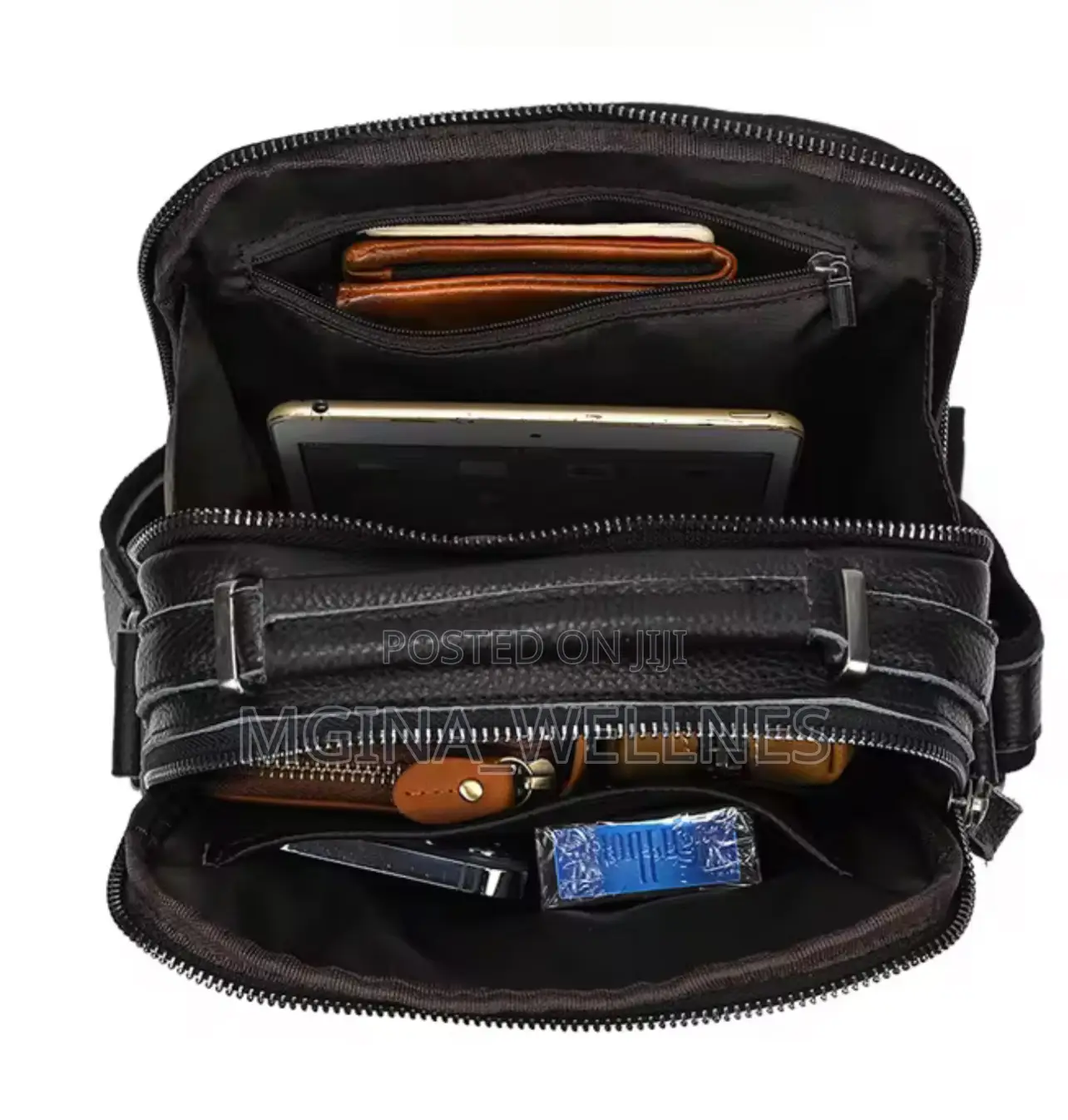 Pure Leather Sling Bag Spacious to Accomodate All Your Stuff