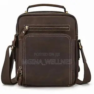 Brown Pure Leather Shoulder Bag