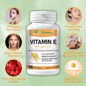 Vitamin E Supplement 180mg (400iu) Per Soft Gel