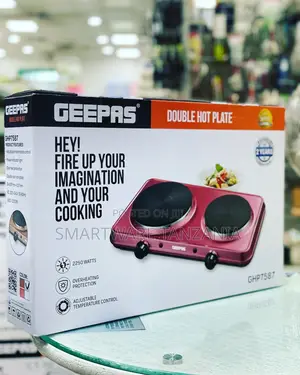 Geepas Double Hot Plate For Precise Table Top Cooking