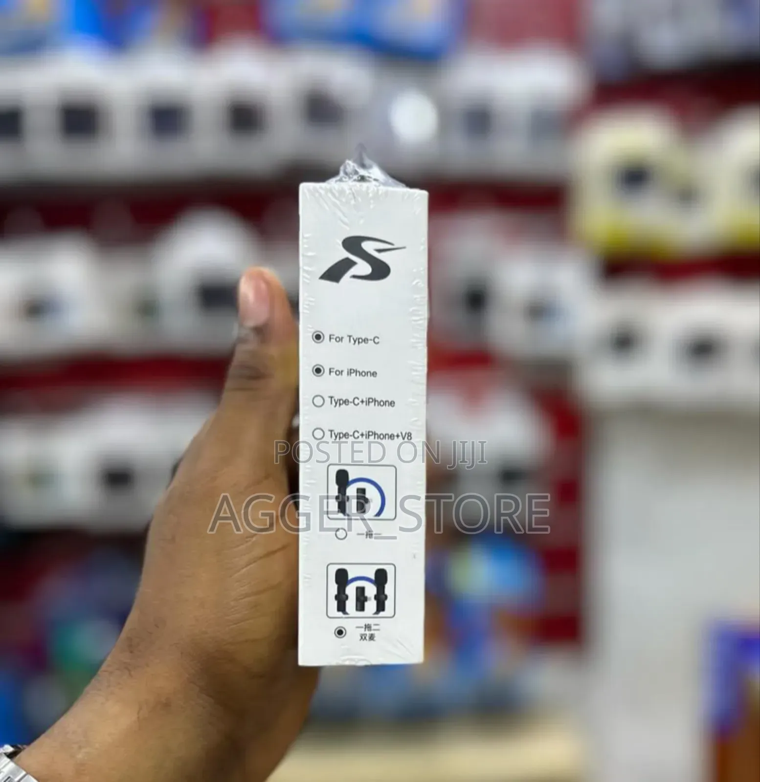 Wireless Microphone for iPhone and Type-C [Double Mic]