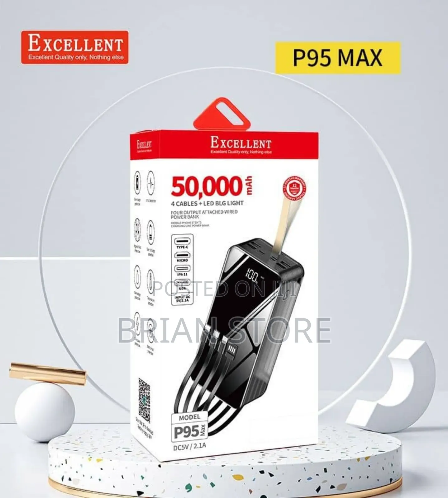 Excellent Power Bank 50000mah
