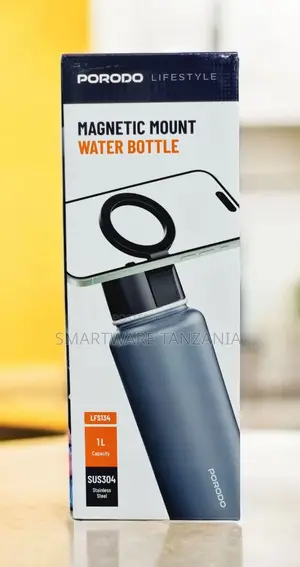 Water Bottle With Magnetic Phone Holder For Gym, Sport, Car