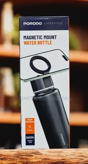 Insulated Sports Water Bottle With Magnetic Phone Holder
