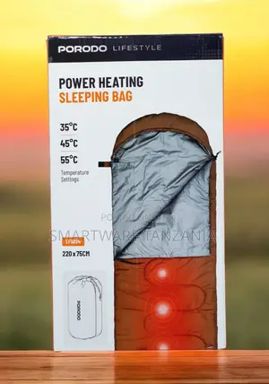 Porodo Lifestyle Power Heating Sleeping Bag - Brown