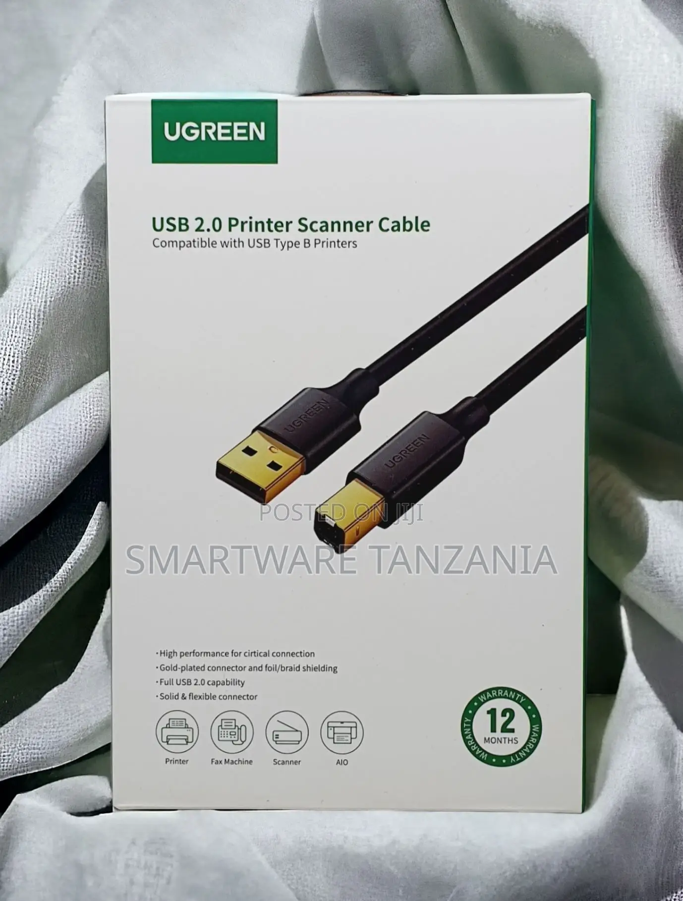 Ugreen Printer Cable 1.5m, High Speed Type A To B 2.0 Male