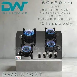 Digiwave Gas Cooker Foldable 4 Burner 60x60cm