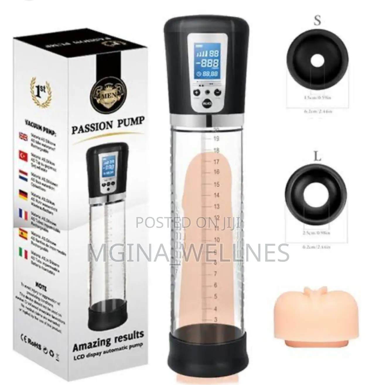 Electric and Automatic Vacuum Pump for Penis Enlargement