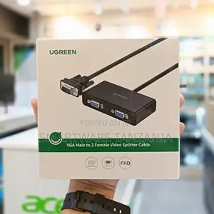 Ugreen Vga Monitor Y Splitter Male to Two Female Splitter