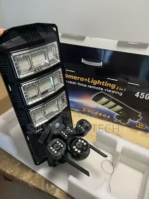 Solar CCTV 4lens PTZ Camera Ina Mwanga Wa Kutosha