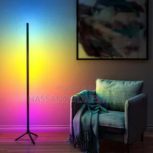Modern Corner Tripod Remote Control Led RGB Floor Lamp