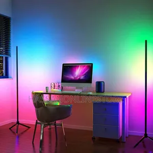 Modern Corner Tripod Remote Control Led RGB Floor Lamp