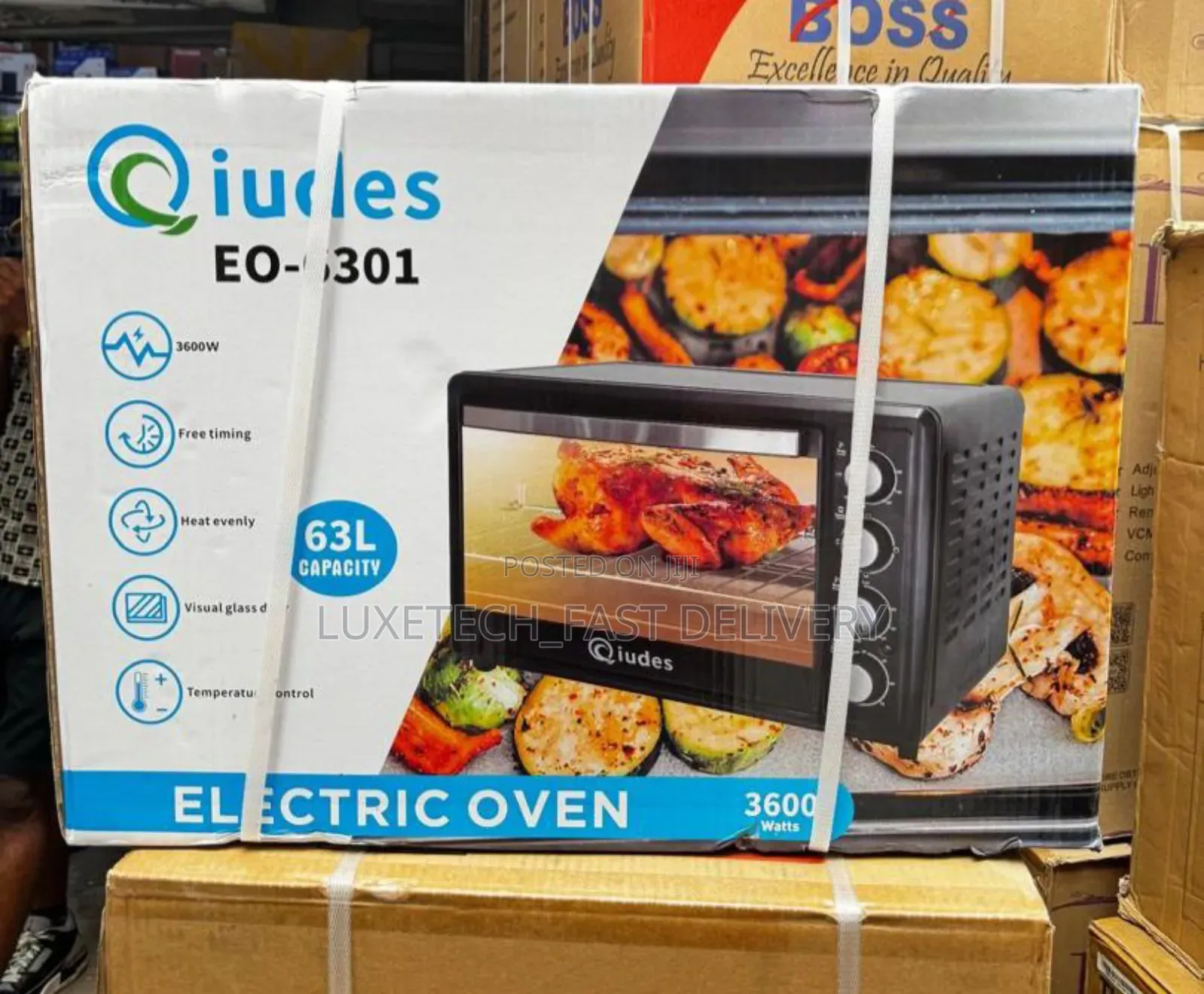 Qiudes Electric Oven 63l