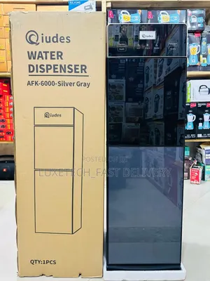 Qiudes Water Dispenser Silver Gray Hot,Cold,And Normal Water