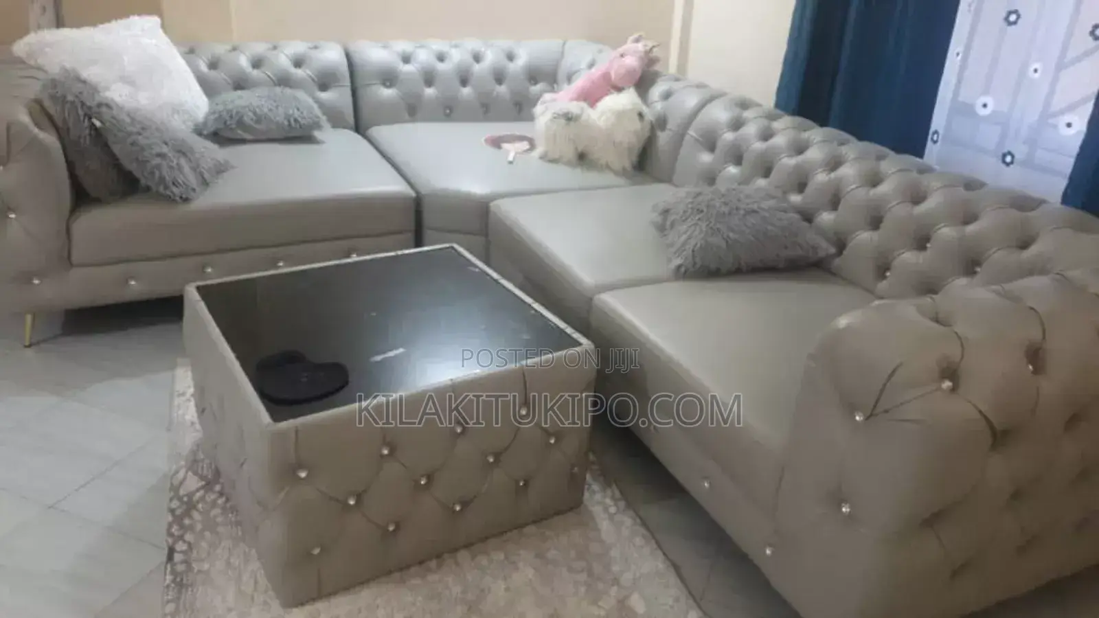 Dinning Table 6chairs Sofa Leather Coach Set