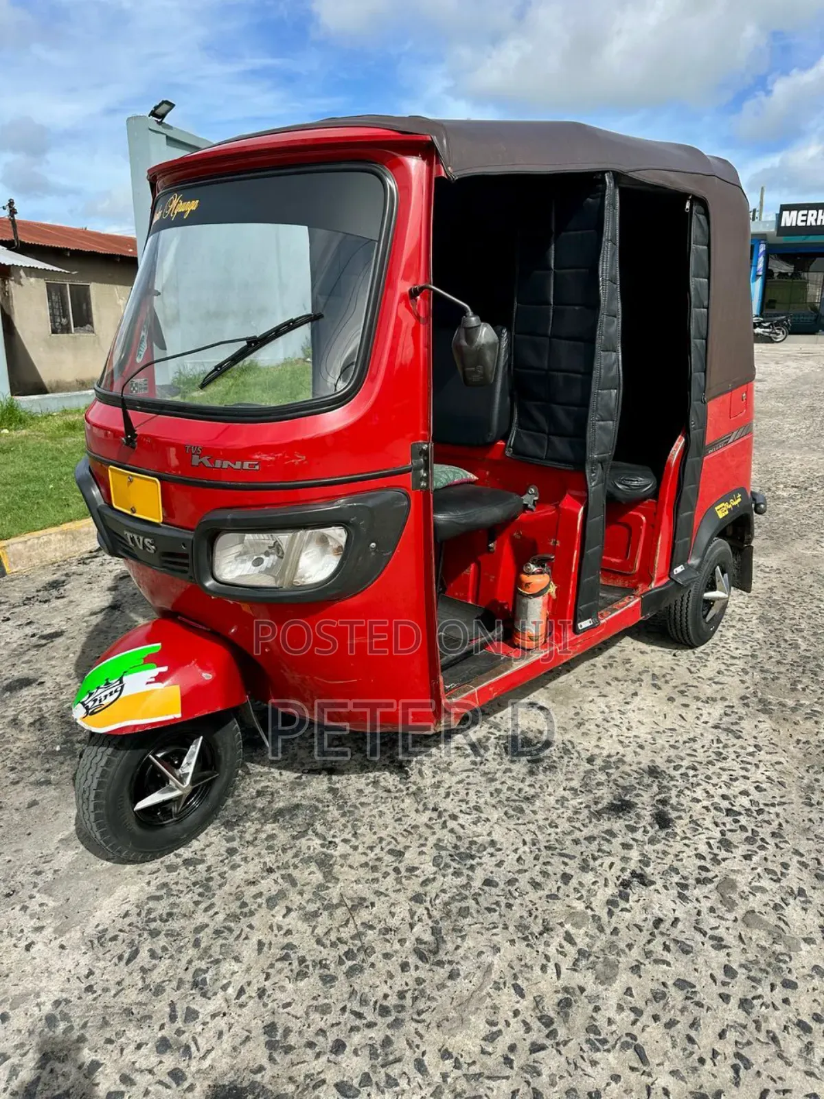 TVS King Deluxe Plus iTouch Start 2023 Red